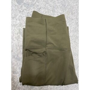 Halara Olive Green High Waisted 7/8 Leggings with‎ Pockets Small 823906